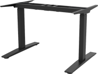 muuv flip, Tischgestell höhenverstellbar mit Klappbeinen, weiss, inkl. Elektronik, 4-fach Speicher