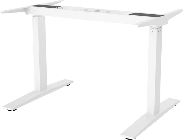 muuv flip, Tischgestell höhenverstellbar mit Klappbeinen, weiss, inkl. Elektronik, 4-fach Speicher